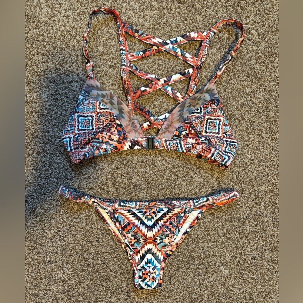 FELLA Free People Phoenix Bikini (Marrakesh Red) Size Small